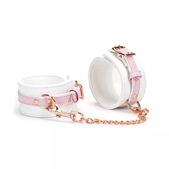 BDSM szex bilincs Liebe Seele White&Pink - bokára