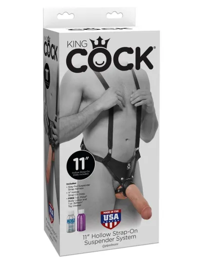 Strapon dildó hámmal Pipedream 11" Suspender System - vízálló,28 cm dildóval