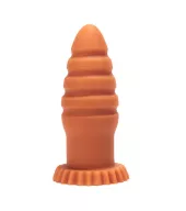 X-MEN fenékdugó 6.2 inch Butt Plug Flesh - testszínű, letapasztható, szilikon, 16 cm