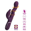 Csiklóizgatós g pont vibrátor Pretty Love Laursen Purple II - akkumulátoros, vízálló