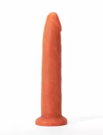 X-MEN élethű dildó 6.5" Colours Pleasure Flesh 2 - Közepes méretű, herék nélkül, letapasztható, testszínű, szilikon (17 cm)