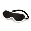 NS NOVELTIES maszk Glo Bondage Blindfold Green - fekete-fehér színben, sötétben zölden világító szegéllyel