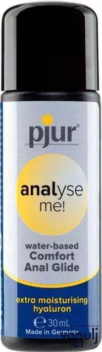 PJUR intim síkosító Analyse Me! Comfort Water Anal Glide 30 ml - anális, vízbázisú, selymes síkosító, jojoba kivonattal a lágy és hidratált bőrért