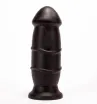 X-MEN fenékdugó 10 inch Butt Plug Black - fekete színben, körkörös stimuláló felszínű, letapasztható, PVC, 25 cm