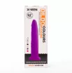 X-MEN élethű dildó 6.5" Colours Pleasure Flesh 2 - Közepes méretű, herék nélkül, letapasztható, testszínű, szilikon (17 cm)