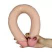 LOVETOY kétvégű dildó Realistic Slim Ultra Double Dildo - realisztikus, testszínű, hajlítható, vízálló, PVC ( 45 cm )