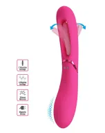 G pont vibrátor Romance Lexie Pink - akkumulátoros,vízálló