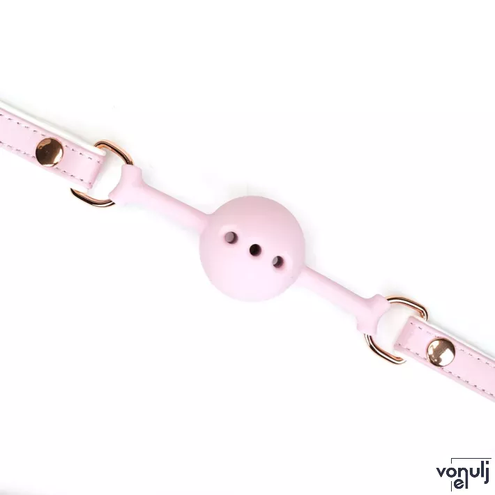 BDSM szájpecek Liebe Seele White&Pink