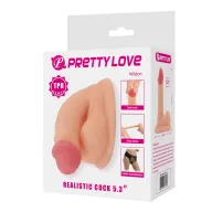 Élethű műpénisz Pretty Love Wildon - vízálló, 13,5 cm