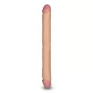 LOVETOY kétvégű dildó Realistic Slim Ultra Double Dildo - realisztikus, testszínű, hajlítható, vízálló, PVC ( 45 cm )