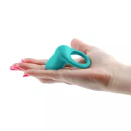INYA péniszgyűrű Regal Teal - türkiz színben, vibrációs funkcióval, vízálló, akkumulátoros