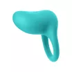 INYA péniszgyűrű Regal Teal - türkiz színben, vibrációs funkcióval, vízálló, akkumulátoros