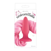 NS NOVELTIES fenékdugó Unicorn Tails Pastel Pink - rózsaszín színben, unicornis farokkal, 10,3 cm fenékdugóval, vízálló, szilikon