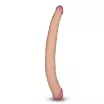 LOVETOY kétvégű dildó Ladykiller Tapered Double Penetration - realisztikus, testszínű, hajlítható, vízálló,  PVC ( 35,5 cm )