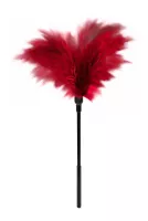 GUILTY PLEASURE cirógató Small Feather Tickler - piros színben, tollas