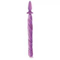 NS NOVELTIES fenékdugó Unicorn Tails Pastel Purple - lila színben, unicornis farokkal, 10,3 cm fenékdugóval, vízálló, szilikon