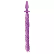 NS NOVELTIES fenékdugó Unicorn Tails Pastel Purple - lila színben, unicornis farokkal, 10,3 cm fenékdugóval, vízálló, szilikon