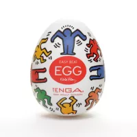 TENGA maszturbációs tojás Keith Haring Dance - vízálló, egyszer használatos