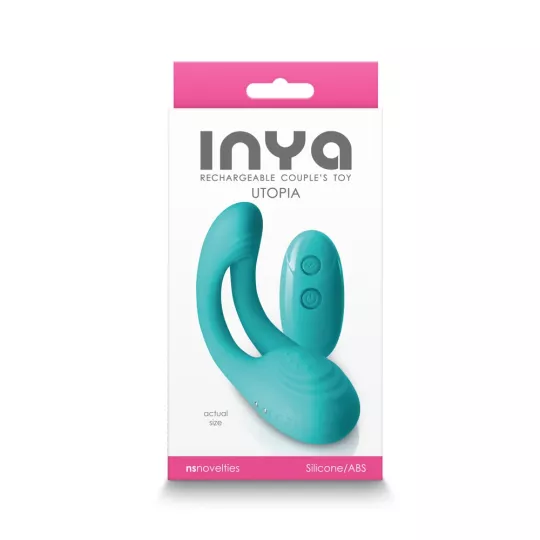 INYA párvibrátor Utopia Teal - türkiz színben, vízálló, akkumulátoros, távirányítóval