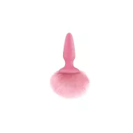 NS NOVELTIES fenékdugó Bunny Tails Pink - rózsaszín színben, nyuszi farokkal, 10,3 cm fenékdugóval, vízálló, szlikon