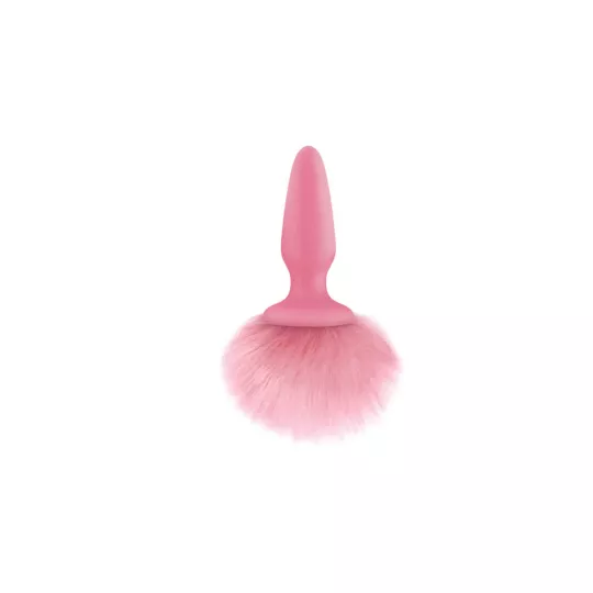 NS NOVELTIES fenékdugó Bunny Tails Pink - rózsaszín színben, nyuszi farokkal, 10,3 cm fenékdugóval, vízálló, szlikon