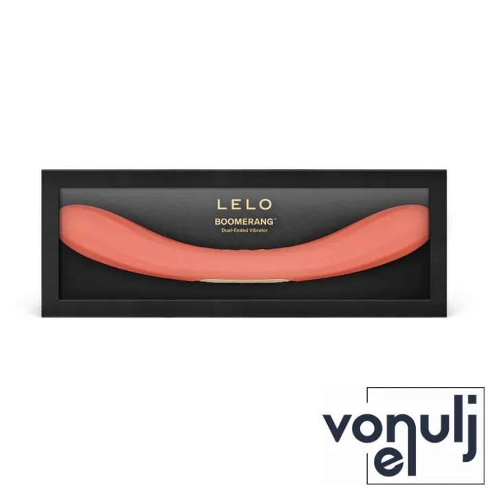Dupla páros vibrátor LELO Boomerang Coral Red - akkumulátoros, vízálló