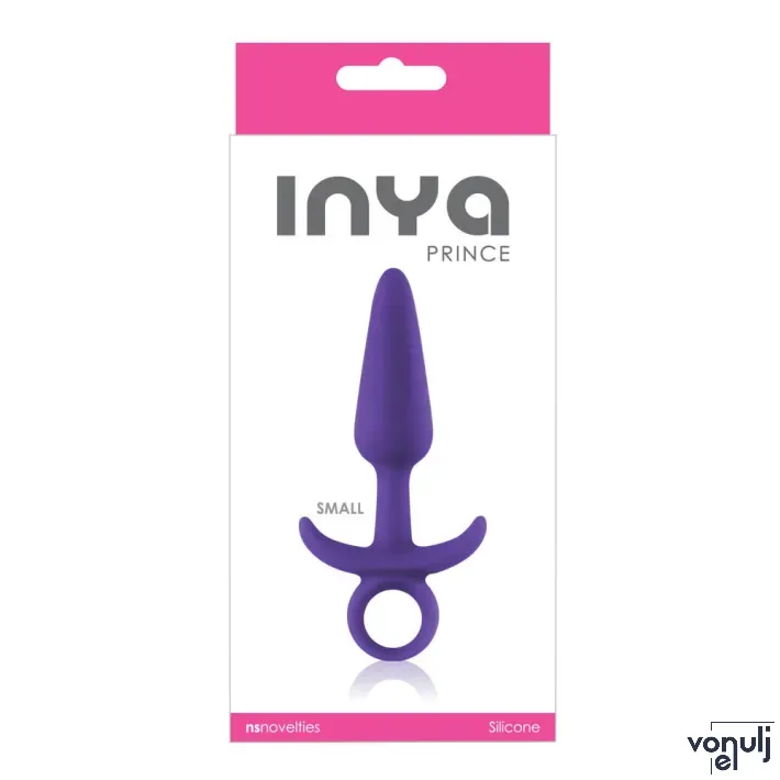 INYA fenékdugó Prince Small Purple - lila színben, S-méretben, vízálló, szilikon (11.6 cm)