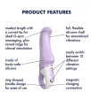 SATISFYER G-pont vibrátor Vibes Charming Smile - lila színben, vízálló, akkumulátoros