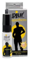 PJUR intim síkosító Superhero Bottle 20 ml - férfiaknak, vízbázisú, ginkgo kivonattal, energizáló és serkentő hatással, óvszerhez és segédeszközhöz is