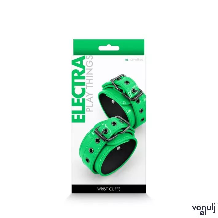 NS NOVELTIES bilincs Electra Wrist Cuff Green - zöld színben, csuklóra helyezhető