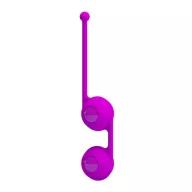 PRETTY LOVE gésagolyó Kegel Tighten Up III Purple - lila színben, azonos méretű golyókkal, vízálló