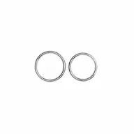 RIMBA péniszgyűrű szett Cock Rings Silver - ezüst színben, 2 különböző méret, vízálló, vibráció nélküli