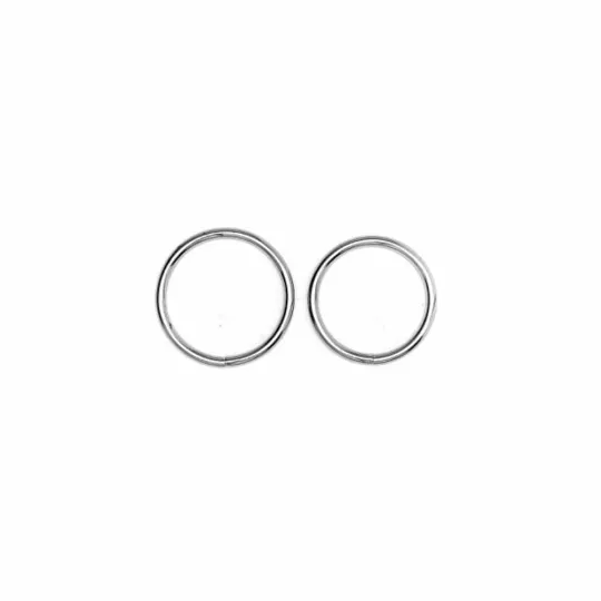 RIMBA péniszgyűrű szett Cock Rings Silver - ezüst színben, 2 különböző méret, vízálló, vibráció nélküli
