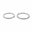 RIMBA péniszgyűrű szett Cock Rings Silver - ezüst színben, 2 különböző méret, vízálló, vibráció nélküli