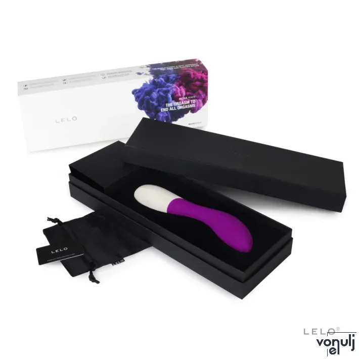 LELO G-pont vibrátor Mona Wave Deep Rose EU - lila színben, vízálló, akkumulátoros
