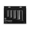 RENEGADE anál plug szett Dilator Kit Black - fekete színben, 5 eltérő méretű anál plug, letapasztható, vízálló, szilikon