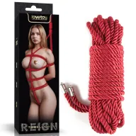 Shibari bondage kötél Lovetoy Rebellion Reign Crimson - 10 m