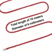 Shibari bondage kötél Lovetoy Rebellion Reign Crimson - 10 m