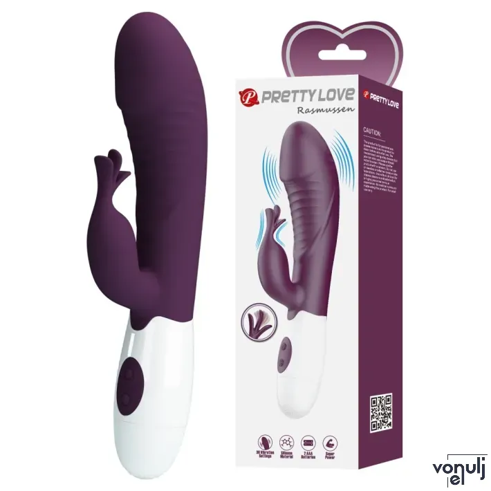 Csiklóizgatós g pont vibrátor Pretty Love Rasmussen Purple - elemes,vízálló