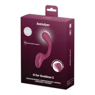 G pont vibrátor Satisfyer G for Goddess 2 Wine Red - akkumulátoros, vízálló