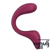 G pont vibrátor Satisfyer G for Goddess 2 Wine Red - akkumulátoros, vízálló