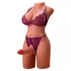 Maszturbátor dildóval Mistress Miah Lady Boy - akkumulátoros, vízálló