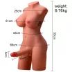 Maszturbátor dildóval Mistress Miah Lady Boy - akkumulátoros, vízálló