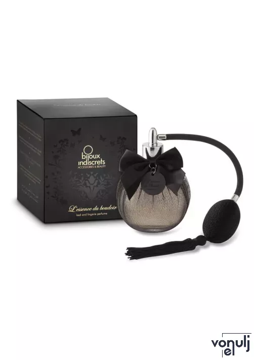 BIJOUX INDISCRETS női parfüm L Essence de boudoir 100 ml - rózsa, jázmin, fás, egzotikus fűszeres illattal