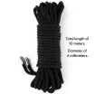 Shibari bondage kötél Lovetoy Rebellion Reign Ebony - 10 m