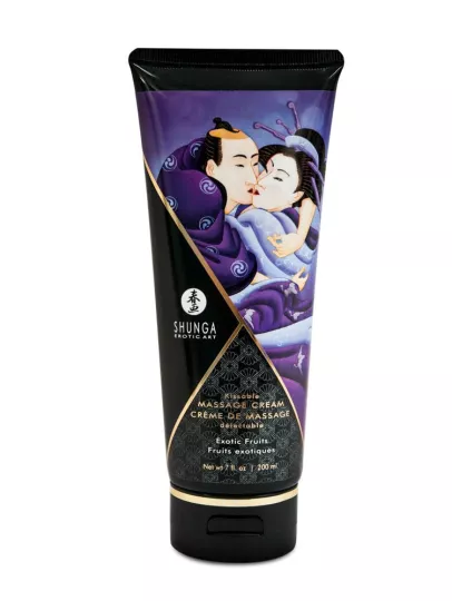 SHUNGA masszázskrém Exotic Fruits 200 ml - egzotikus gyümölcs illattal