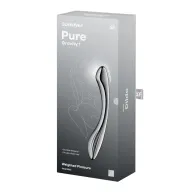 Hajlított műpénisz Satisfyer Pure Gravity 1 - fém, vízálló