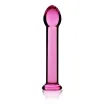 LOVETOY nonfiguratív dildó Glass Romance Pink 1 - üveg, rózsaszín színben, vízálló, 16 cm