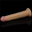 LOVETOY élethű vibrátor 10'' Dual Layered Platinum Silicone Rotator - vízálló, letapasztható, távirányítóval, akkumulátoros, szilikon (25 cm)