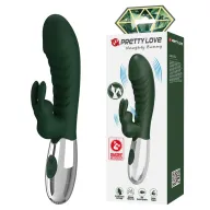 Csiklóizgatós g pont vibrátor Pretty Love Naugthy Bunny Green - elemes,vízálló